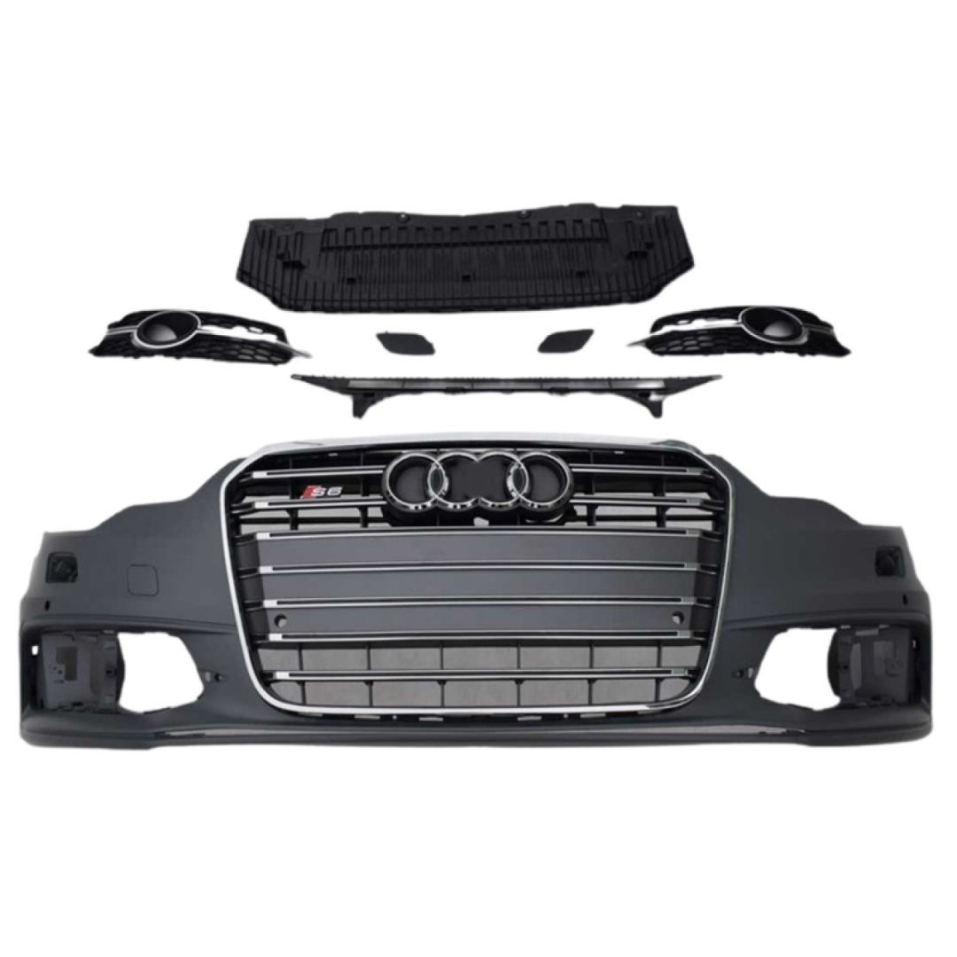 Audi A6 Uyumlu 2012-2014 S6 Ön Tampon Panjur Seti