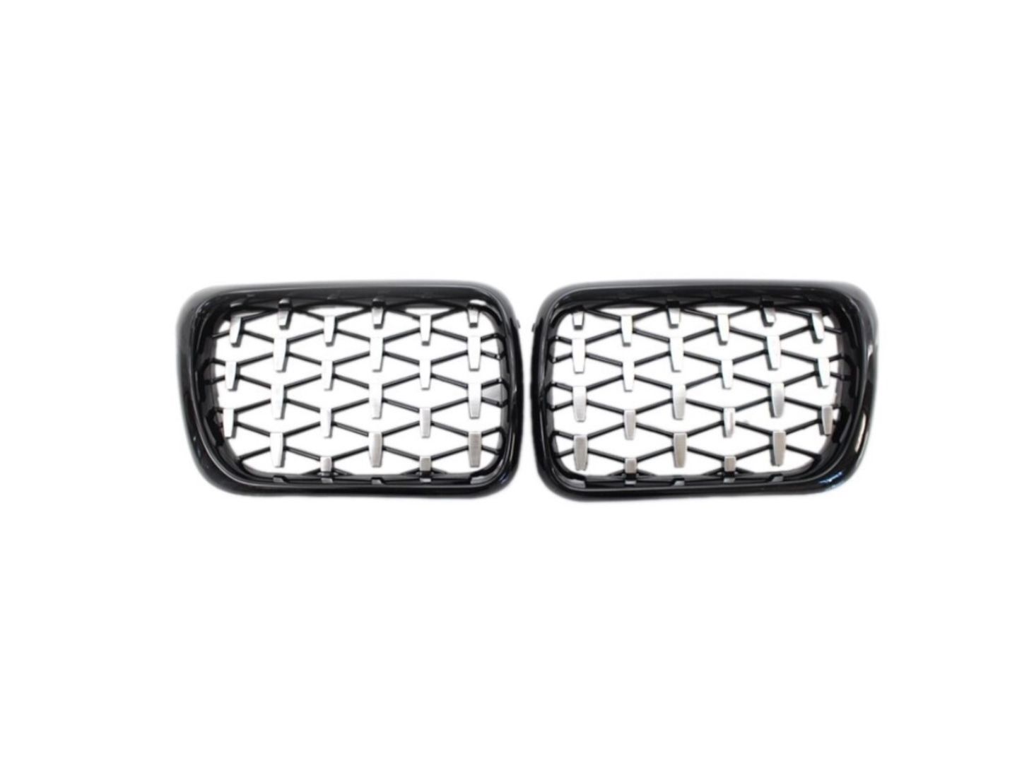 Bmw 3 Uyumlu Serisi 1997-1999 E36 Diamond Panjur (Böbrek) Piano Black Çerçeve