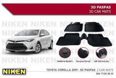 Toyota Corolla -2019 için Uyumlu 3D Paspas