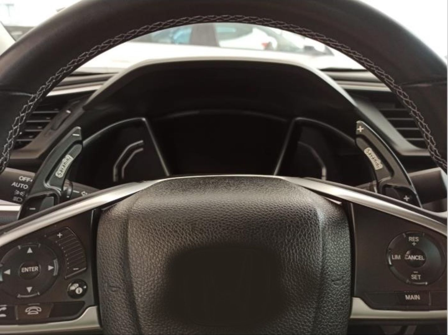 Honda Civic Uyumlu Fc5-Fk7 2016-2020 Savanını Paddle Shift Black