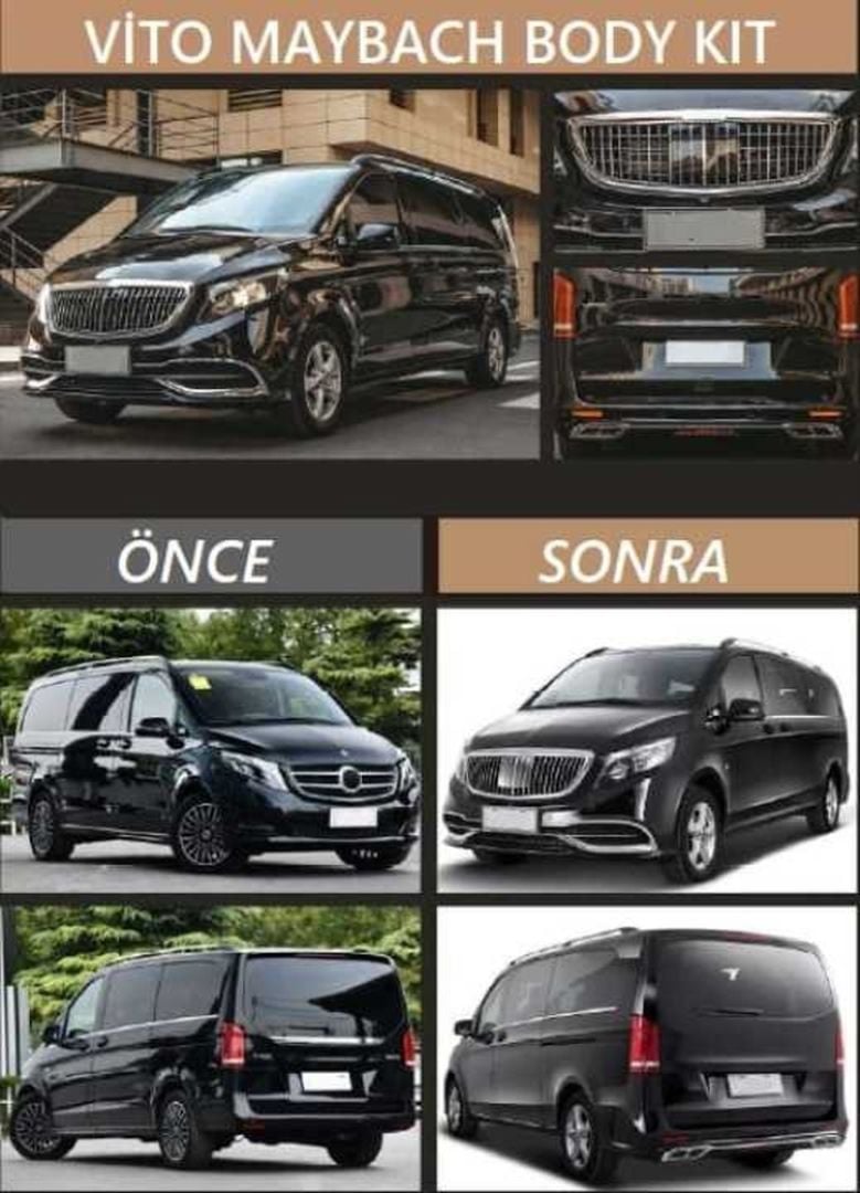 Mercedes 447 Uyumlu Vıto Maybach Body Kit 2016-2020 (Kaputsuz Versiyon)