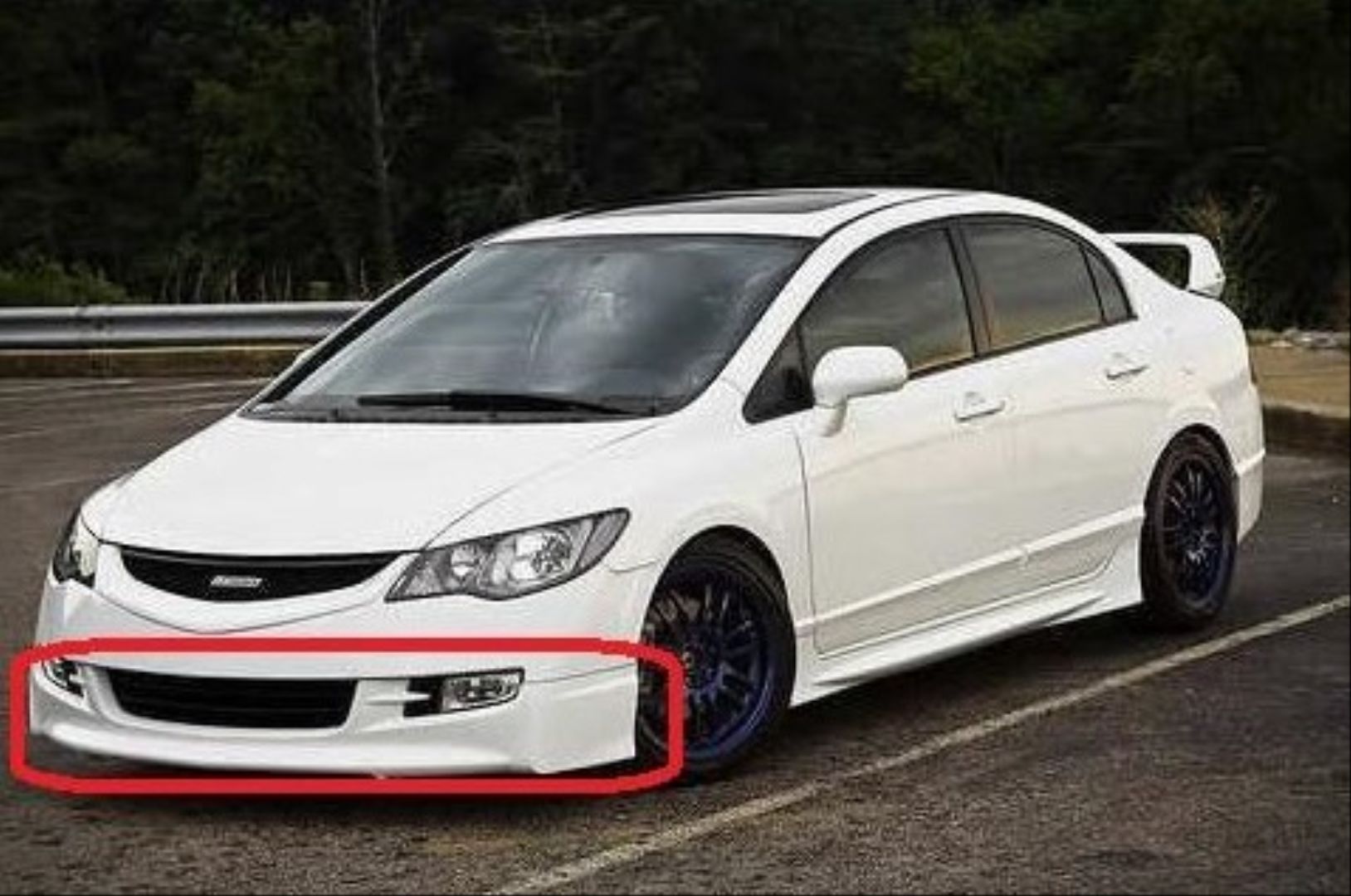 Honda Civic Uyumlu Fd6 2006-2010 Ön Tampon Ek Mugen (Makyajsız)