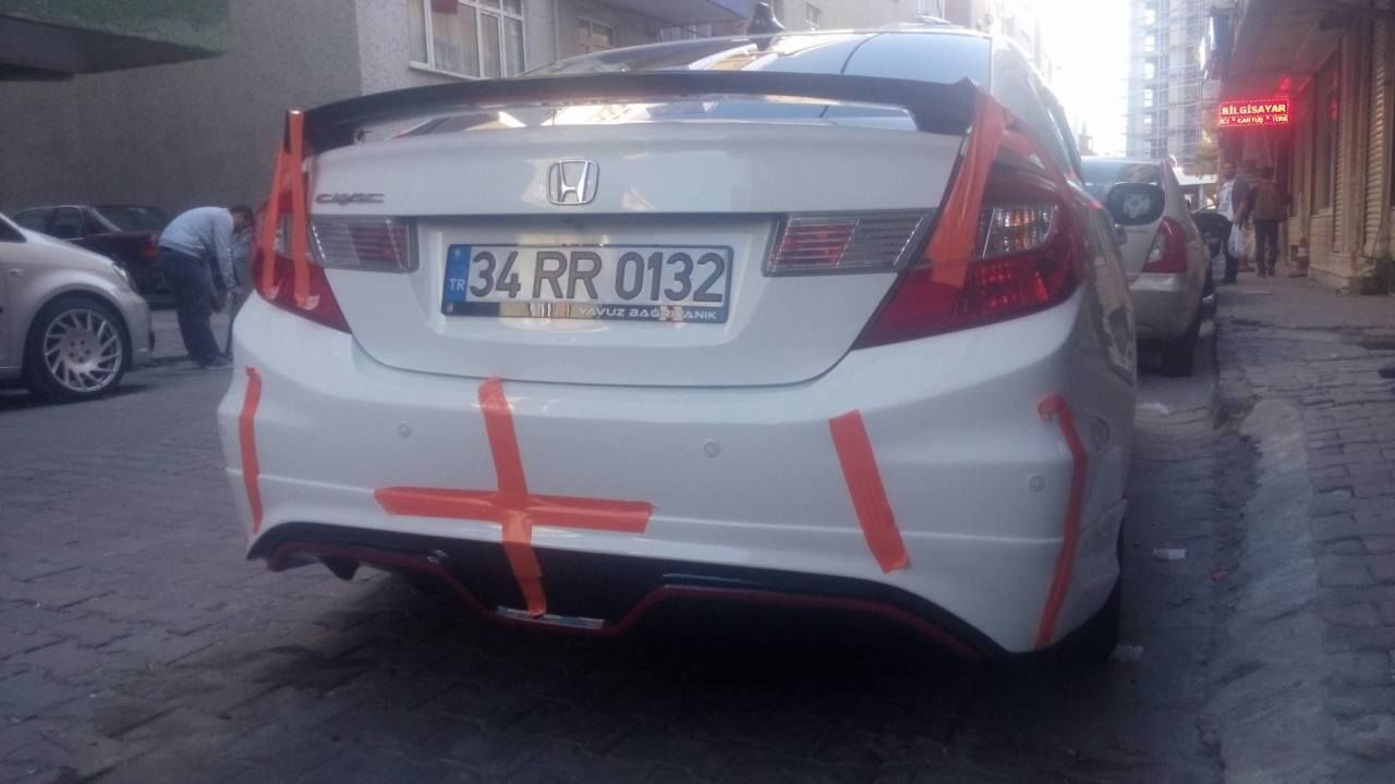 Honda Civic Uyumlu Fb7 Custom Difüzör