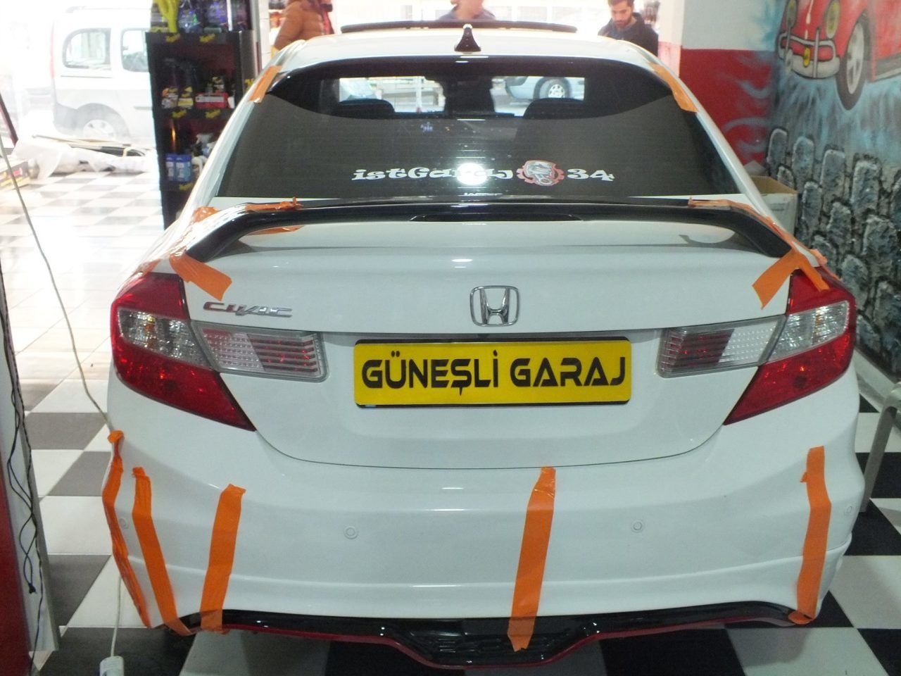 Honda Civic Uyumlu Fb7 Si Spoiler (Fiber)