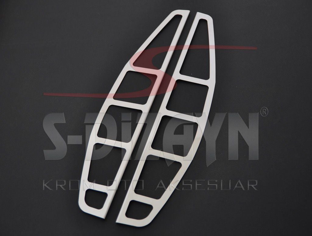 Fiat Doblo Uyumlu Krom Stop Çerçevesi 2 Parça 2000-2006