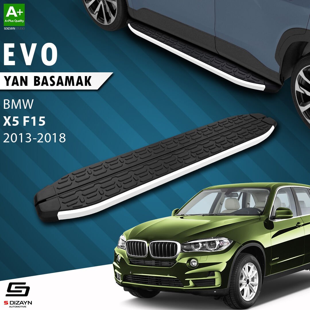 S-Dizayn Bmw X5 F15 Evo Aluminyum Yan Basamak 193 Cm 2013-2018 A+ Kalite
