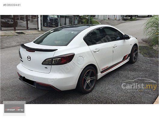 Mazda 3 Uyumlu İnce Makyajlı Spoiler (Fiber)