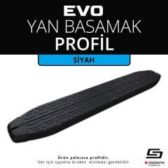 Evo Siyah Yan Basamak Profil 263 Cm