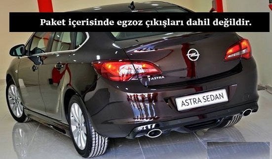 Opel Astra Uyumlu J Sedan Difüzör