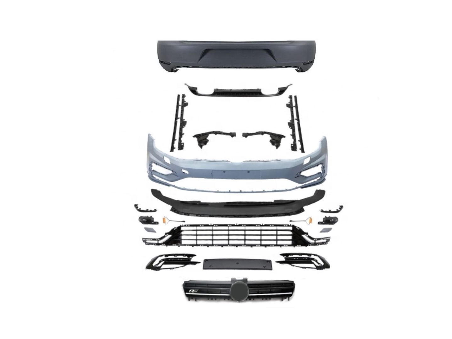 Volkswagen Golf Uyumlu 7 İçin Golf 7,5 ''R'' Body Kit