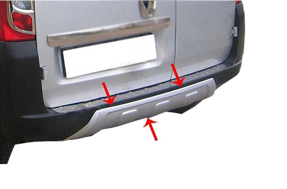 Citroen Nemo Uyumlu Arka Orta Tampon Fiber (Difüzör) 2008 Ve Sonrası