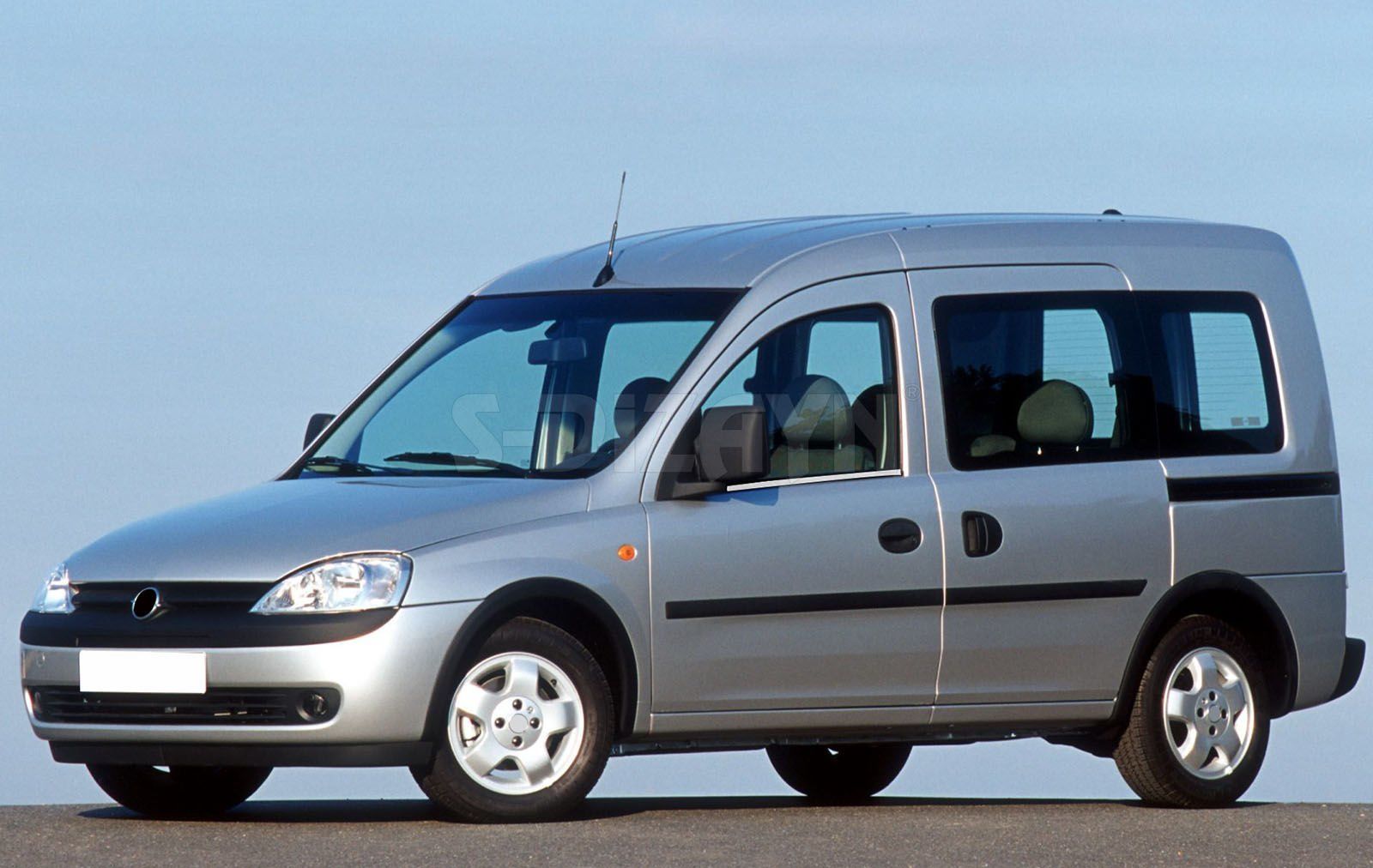 Opel Combo Uyumlu C Krom Cam Çıtası 2 Parça 2001-2011