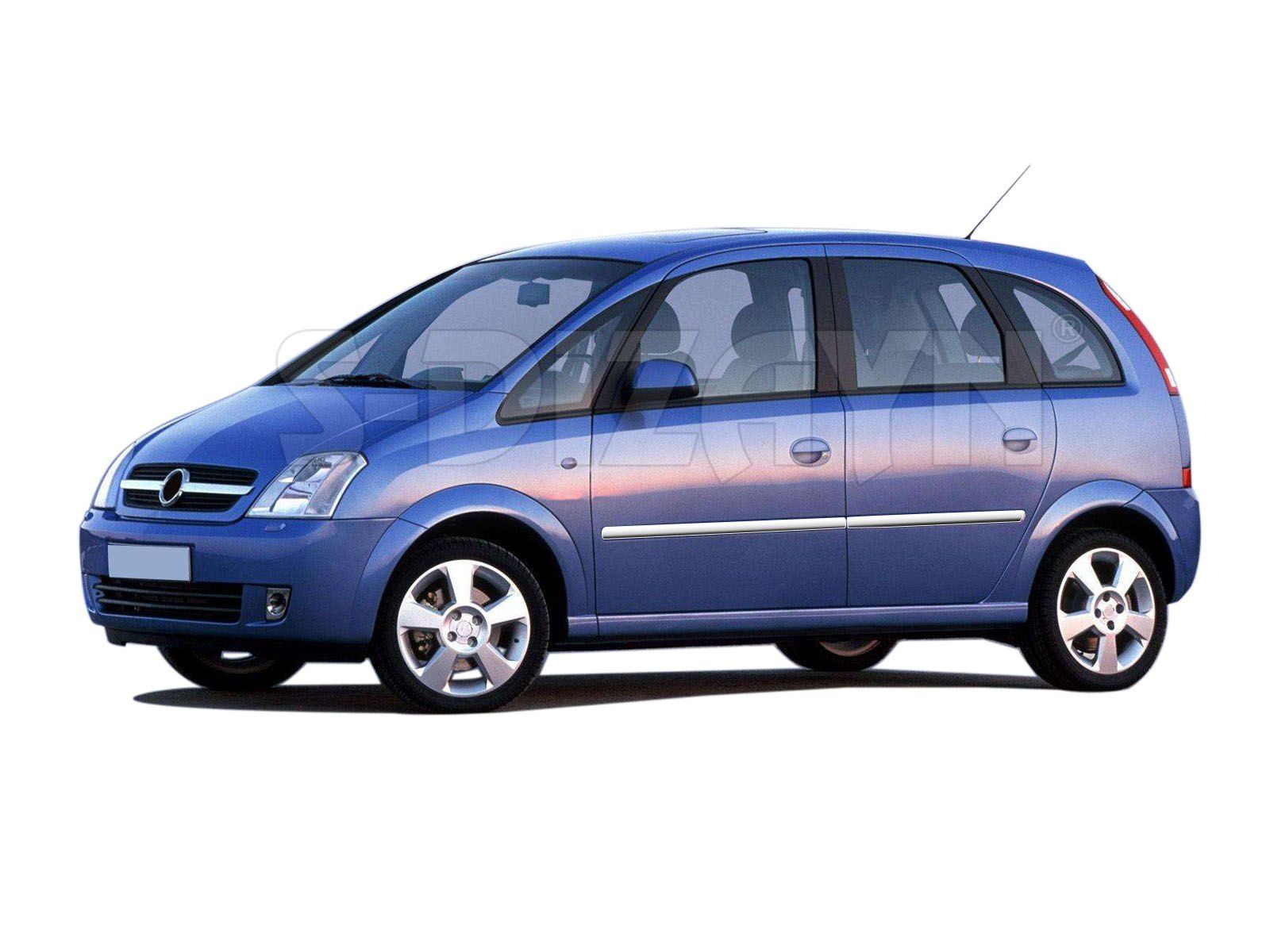 Opel Meriva Uyumlu A Krom Yan Kapı Çıtası 4 Parça 2002-2010