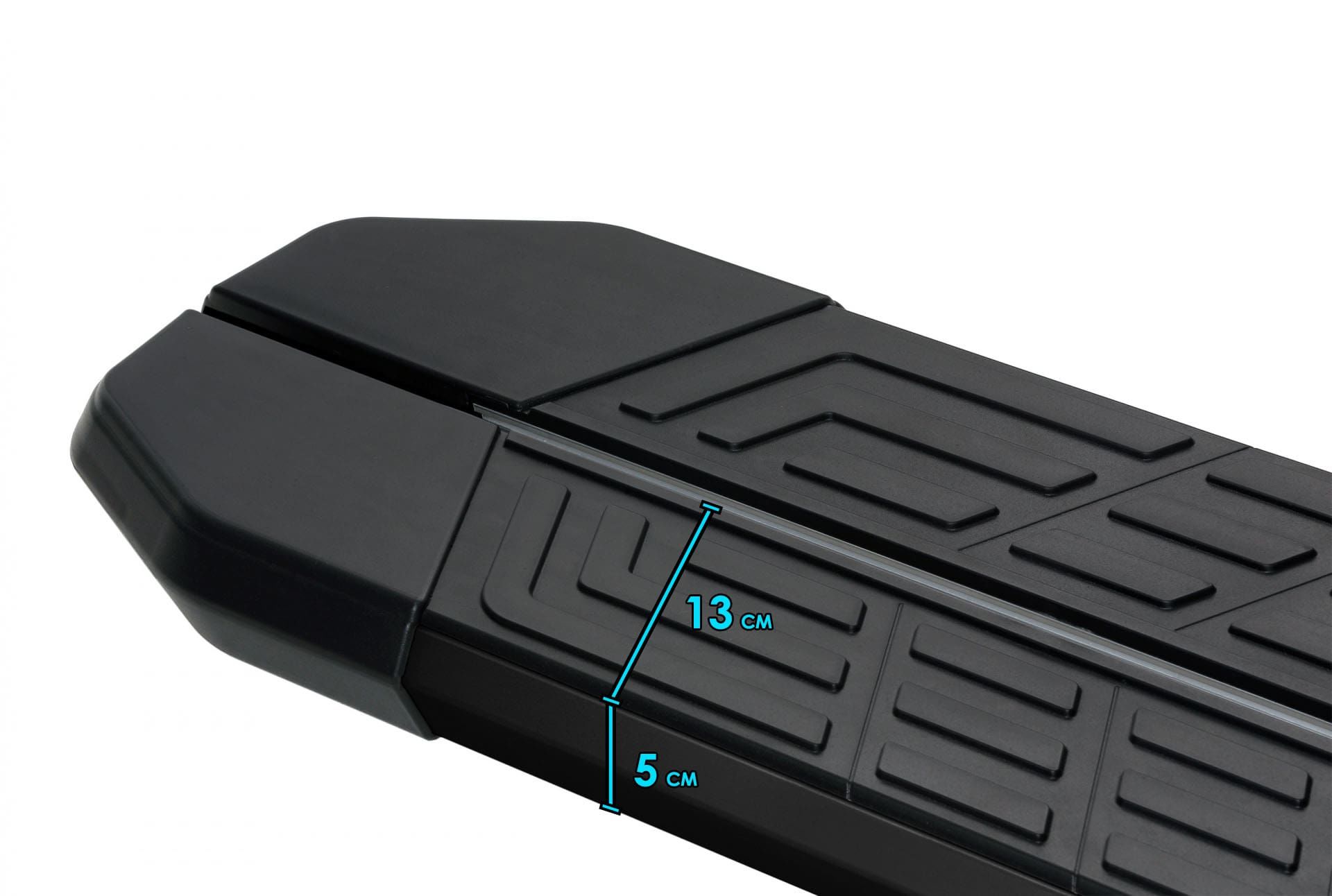 Mercedes Vito W447 Uzun Şase 2014 Üzeri Drs New Line Serisi Siyah Kenar Yan Basamak 259 Cm