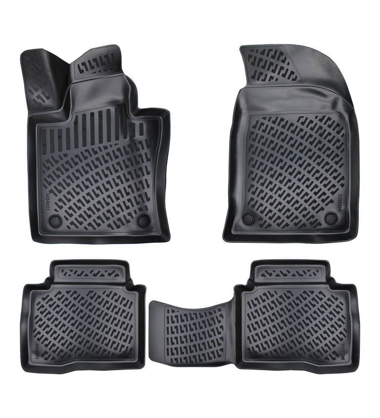 Rizline Fiat Panda 2 2003-2012 3D Havuzlu Paspas