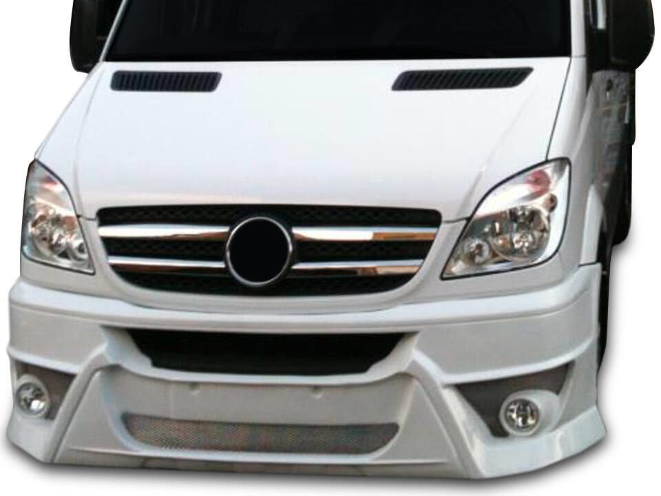 Mercedes Sprinter Uyumlu W906 Ncv3 Ön Tampon Giydirme Yuvarlak Sisli Fiber 2006 Ve Sonrası