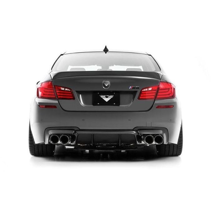 Bmw 5 Uyumlu Serisi F10 (2010 - 2014) Vorsteiner Arka Tampon Eki - Difüzör (Plastik)