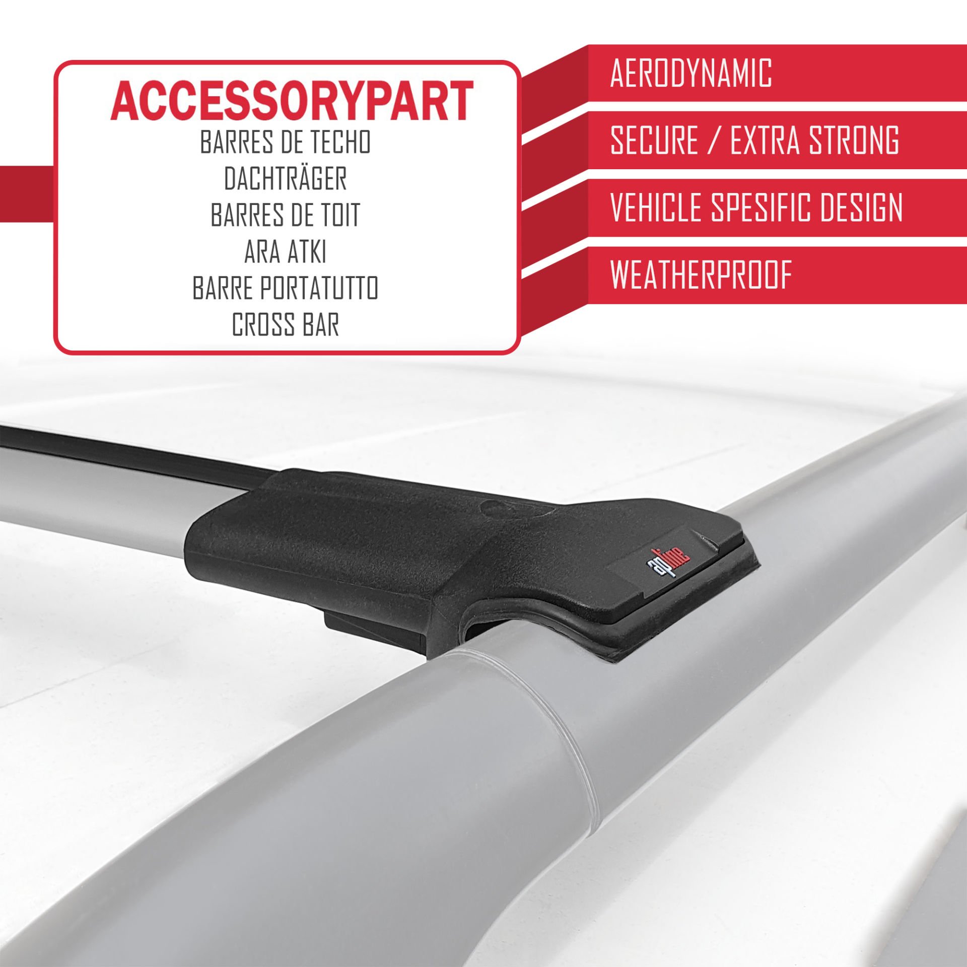 Infiniti FX S51 2008-2013 Arası ile Uyumlu FLY Model Ara Atkı Tavan Barı GRİ