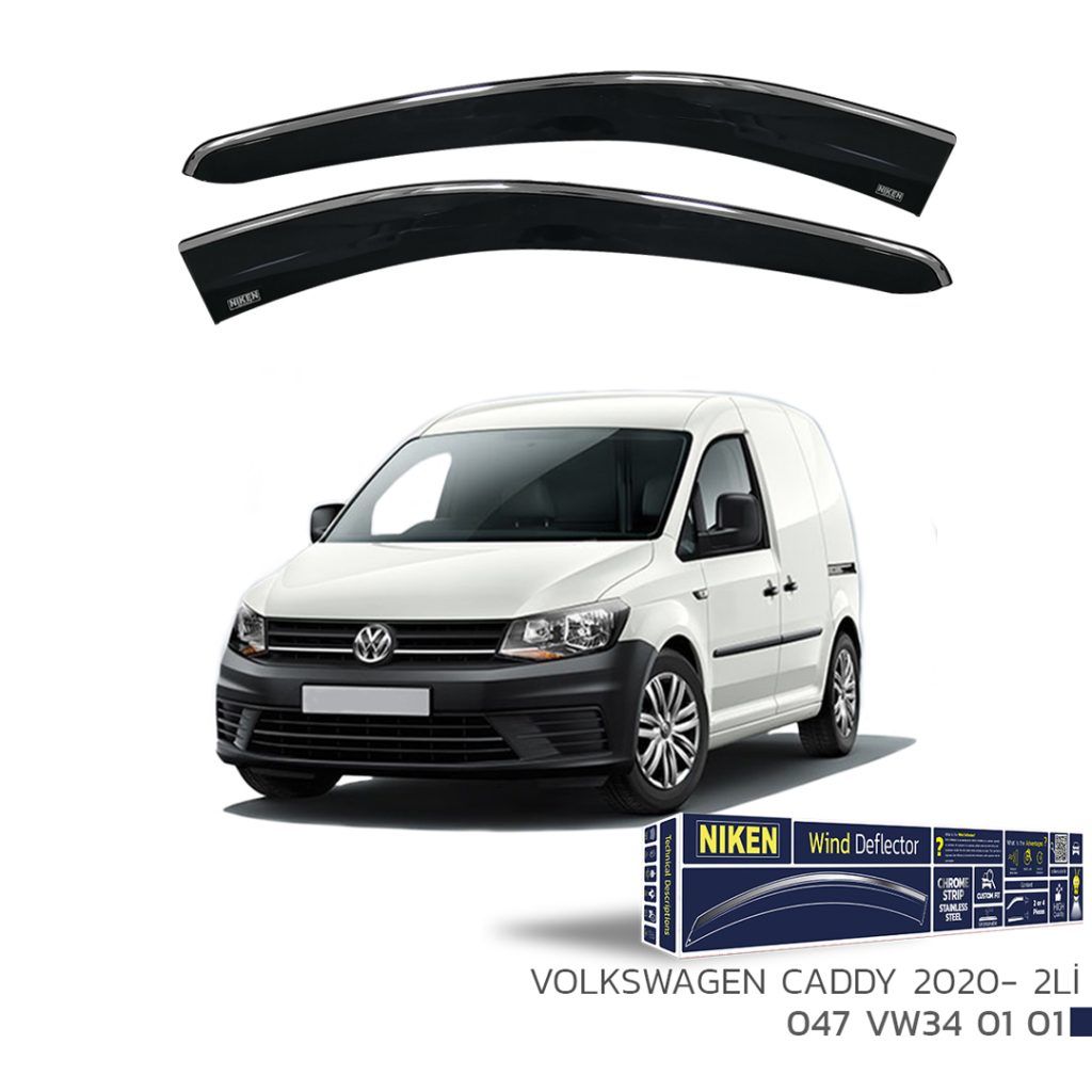 Volkswagen Caddy Uyumlu Kromlu Cam Rüzgarlığı -2020 Niken Parça