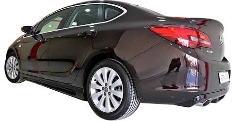 Opel Astra Uyumlu J Sedan 2013 Sonrası Arka Tampon Eki - Difüzör (Plastik)