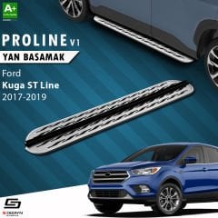 S-Dizayn Ford Kuga 2 ST-Line OEM Still Pro V2 Aluminyum Yan Basamak 183 Cm 2017-2019