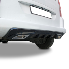 Peugeot Partner Uyumlu Tepee Egzoz Görünümlü Universal Difüzör (Plastik)