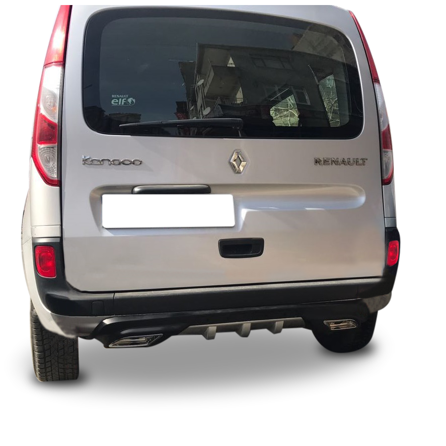 Renault Kangoo Uyumlu Egzoz Görünümlü Universal Difüzör (Plastik)