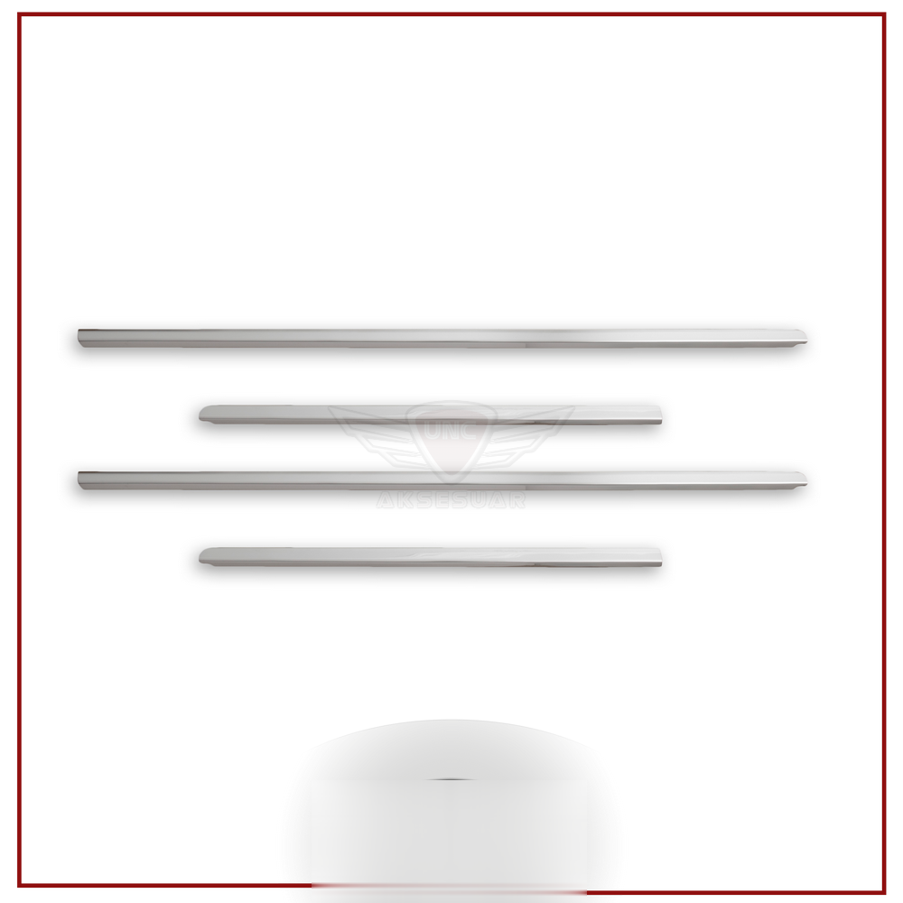 Volkswagen Amarok Uyumlu Cam Çıtası -2010 Paslanmaz Çelik Parça