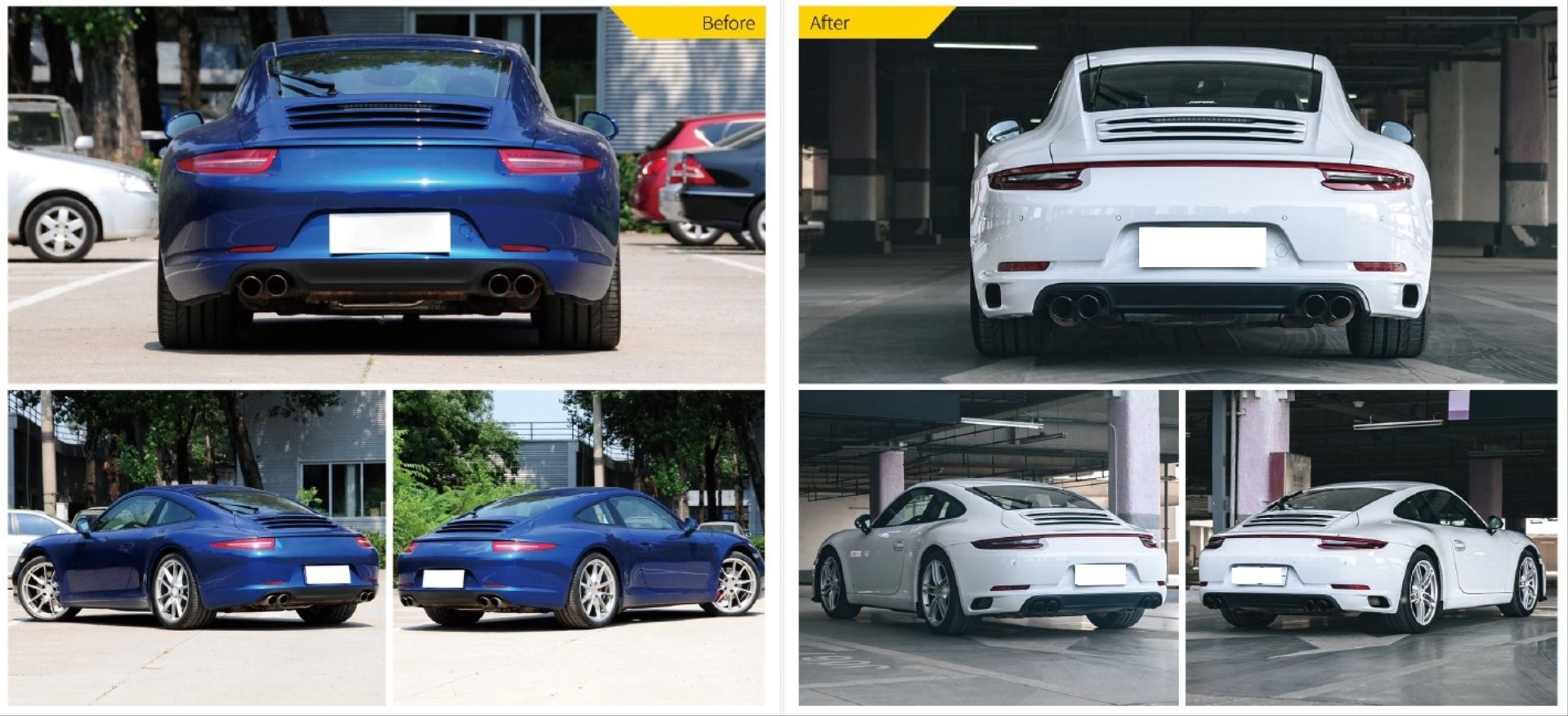 911 2012-2018 İçin Arka Gts Facelift (Carrera Ve Carrera S )