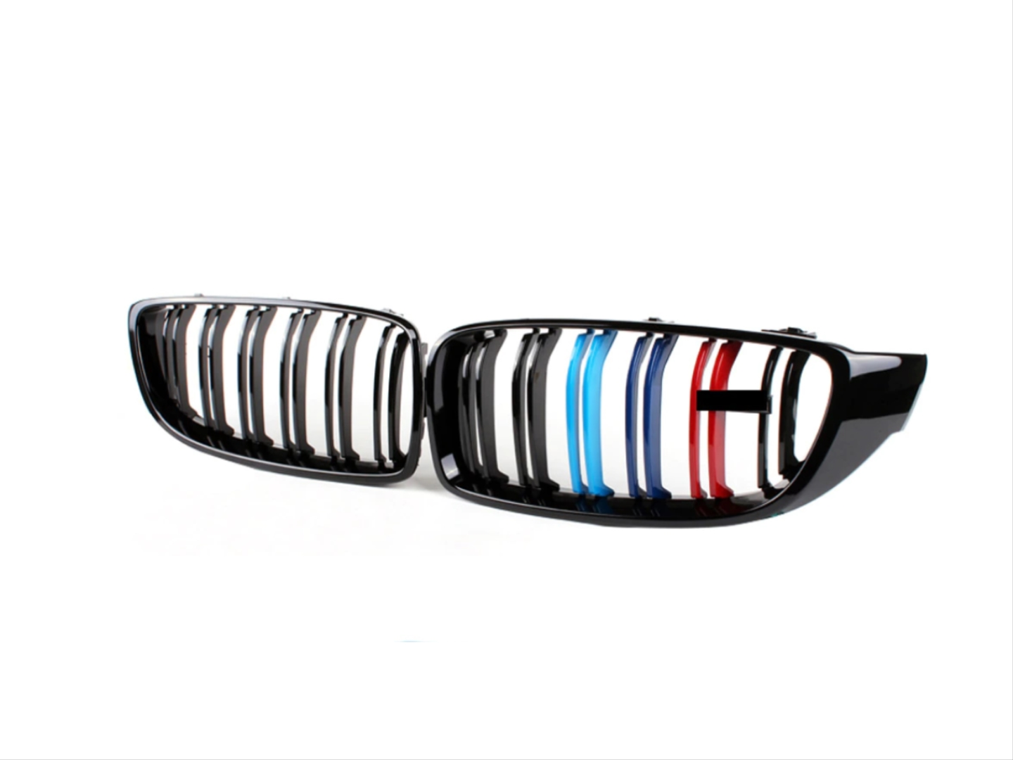 Bmw 4 Uyumlu Serisi F32 2013-2019 M4 Böbrek (Cift Cızgı Panjur) M Renk