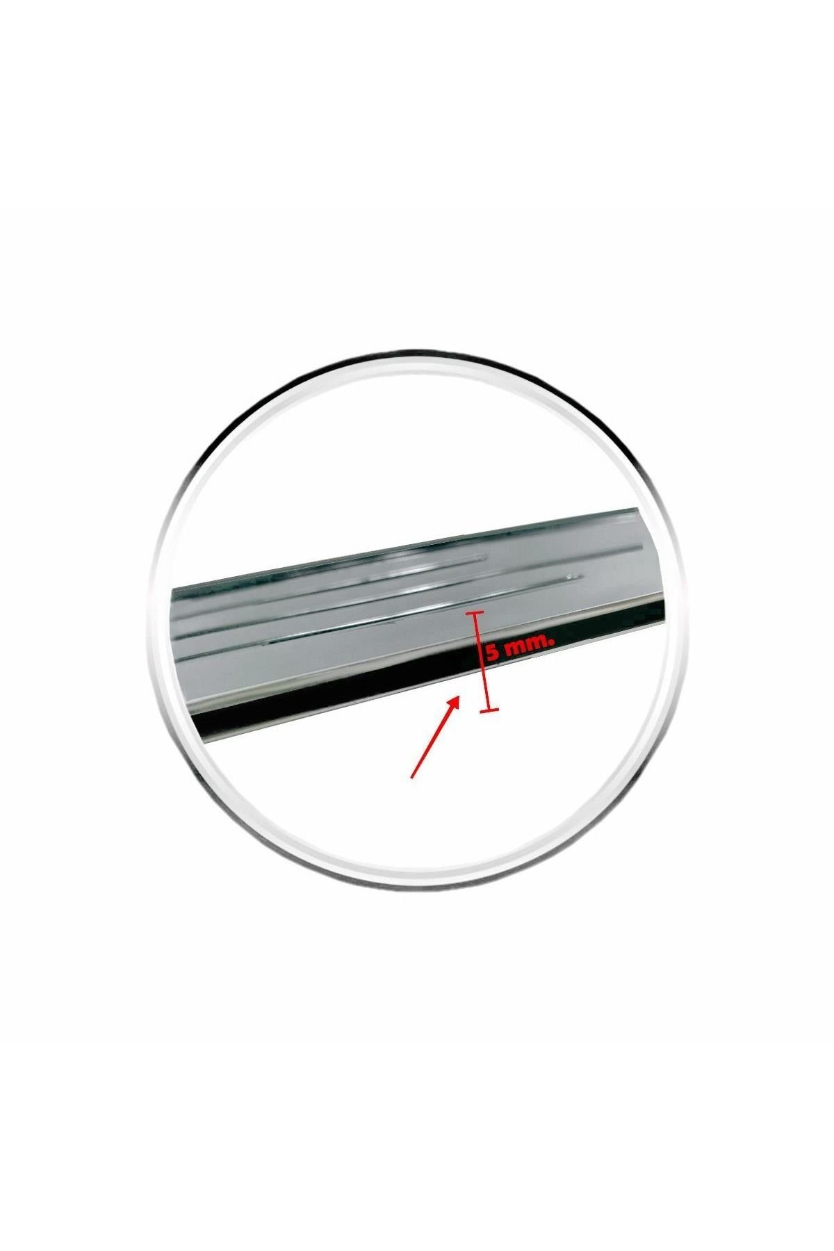 Plakalık Ince Abs Plastik Üzerine Krom Kaplama Nikelaj Plaka Altlığı 1 Tk 2 Adet