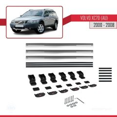 Volvo XC70 (AU) 2000-2008 Arası ile uyumlu Basic Model Ara Atkı Tavan Barı GRİ 3 ADET