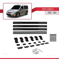Ford Connect 2002-2013 Arası ile uyumlu Basic Model Ara Atkı Tavan Barı SİYAH 3 ADET