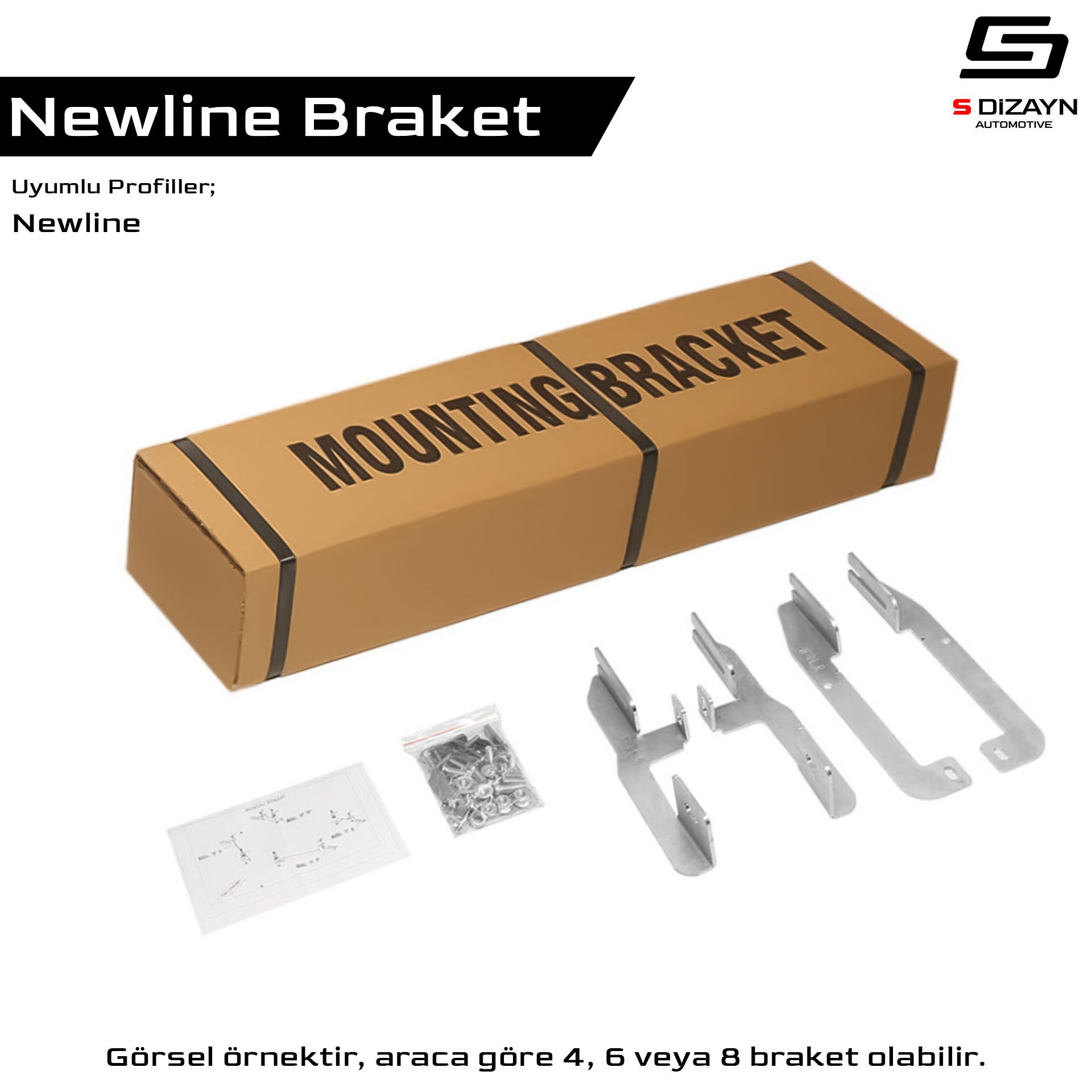 Ford Transit 5 NewLine Braket Seti 283 Cm 2014-2020