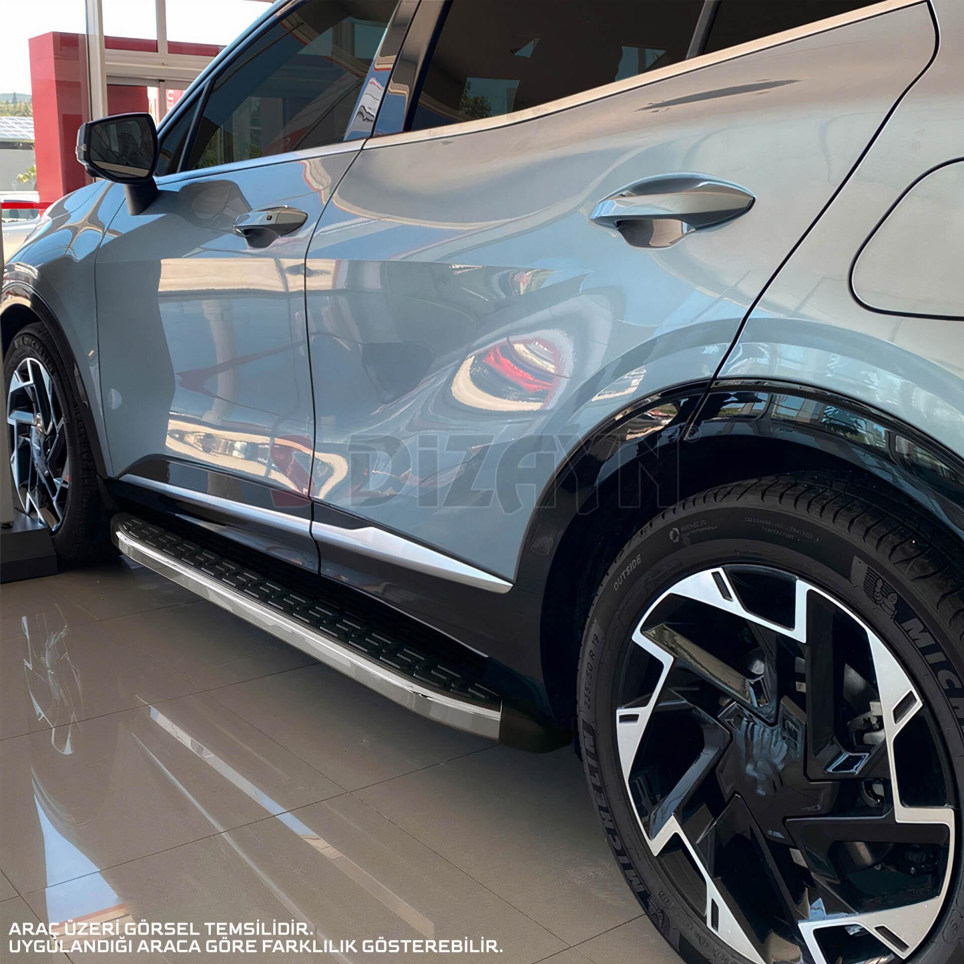 S-Dizayn Renault Duster 3 Hybrid Benzinli Evo Krom Yan Basamak 183 Cm 2024 Üzeri A+ Kalite