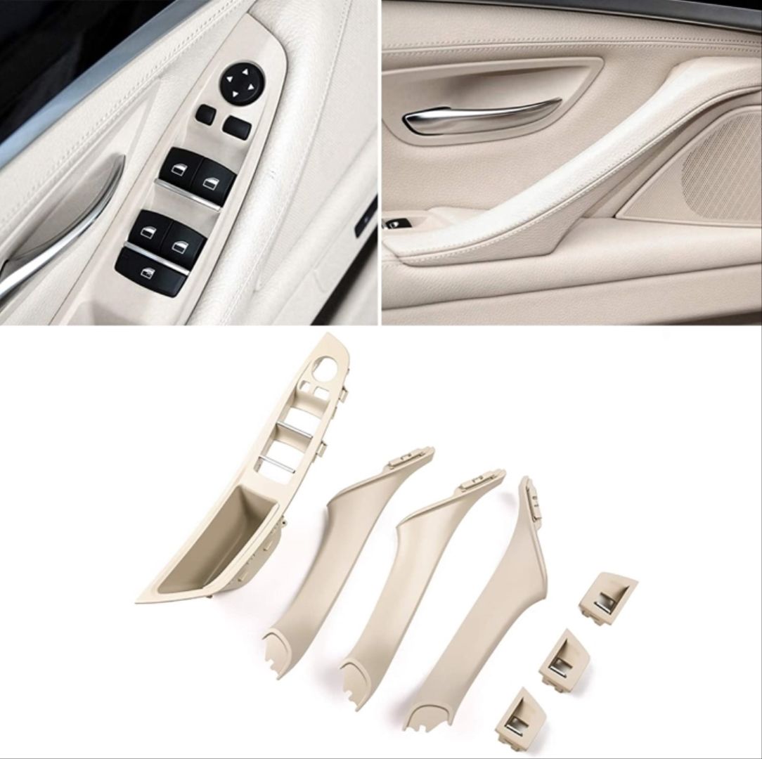 Bmw 5 Uyumlu Serisi F10 2010-2016 Kapı Kolçak Kaplama Krem