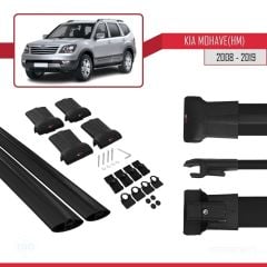 Kia Mohave (HM) 2008-2019 Arası ile Uyumlu FLY Model Ara Atkı Tavan Barı SİYAH