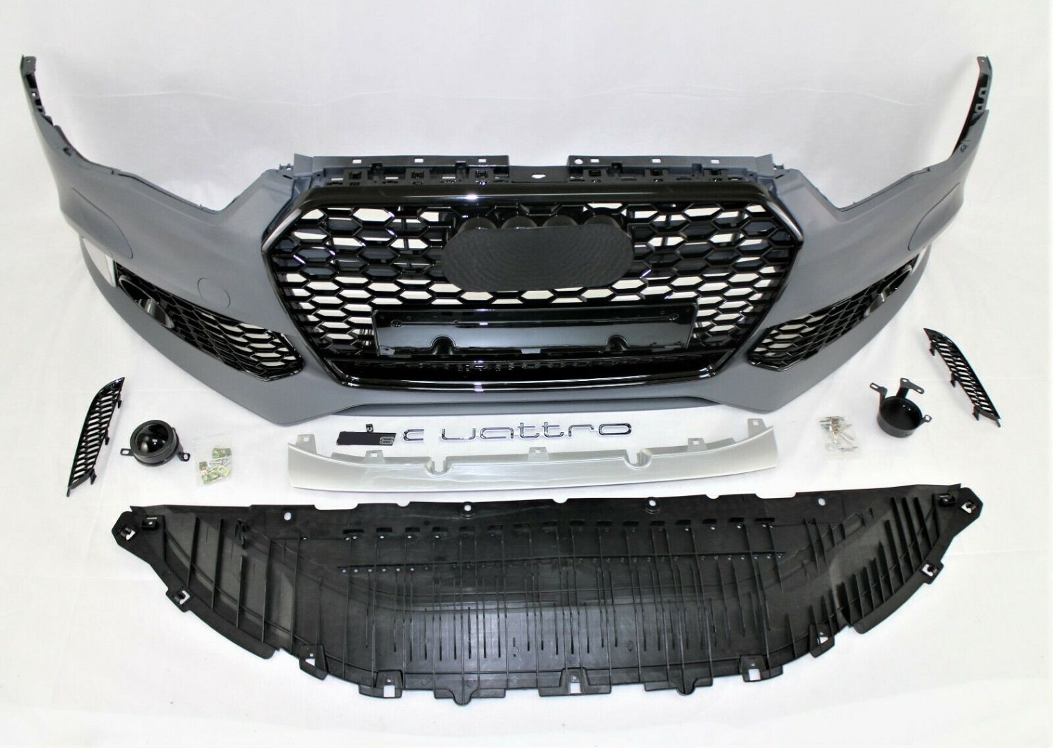 Audi A6 Uyumlu 2015-2018 Rs6 Ön Tampon Panjur Seti