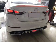 Hyundai Elantra Uyumlu 2014-2018 LED Spoiler (Boyasız)