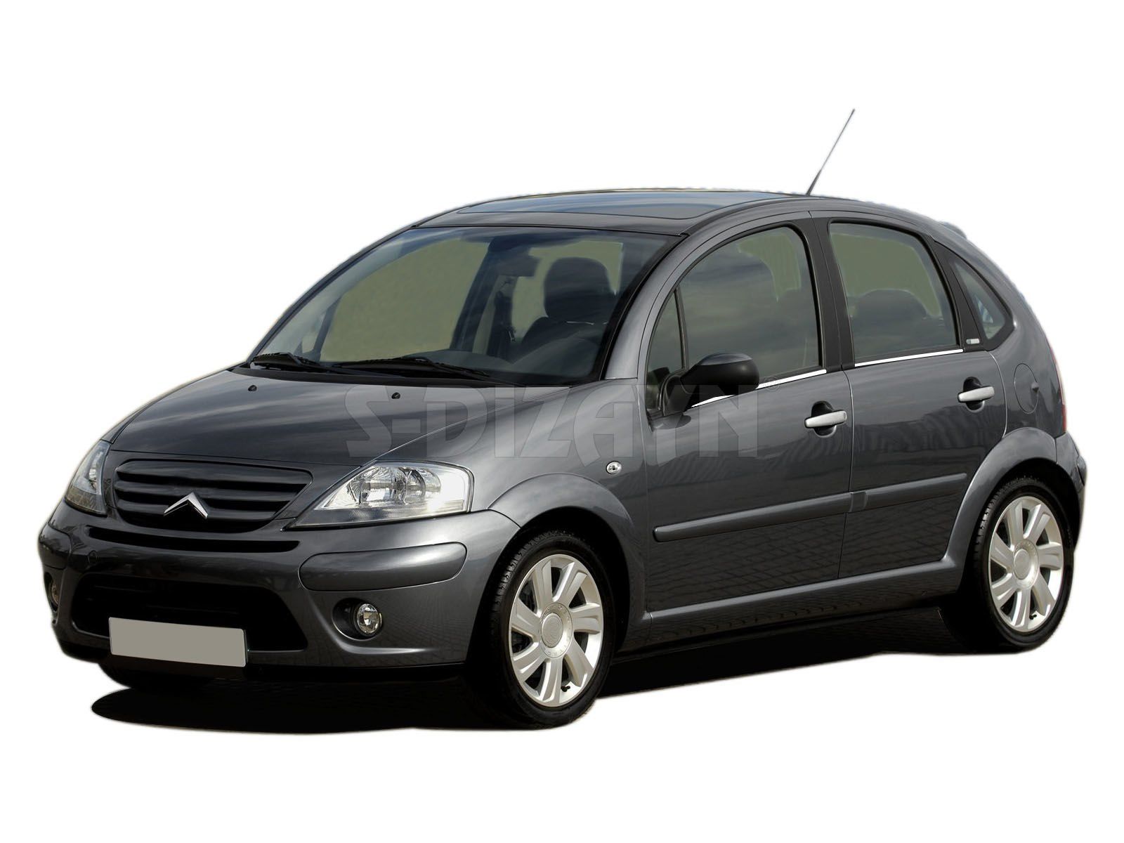 Citroen C3 Uyumlu Krom Cam Çıtası 4 Parça 2002-2009