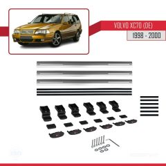 Volvo XC70 (DE) 1998-2000 Arası ile uyumlu Basic Model Ara Atkı Tavan Barı GRİ 3 ADET