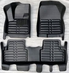 Peugeot 3008 Uyumlu 2016 Sonrası 5D Havuzlu Karbon Dizayn Paspas Seti