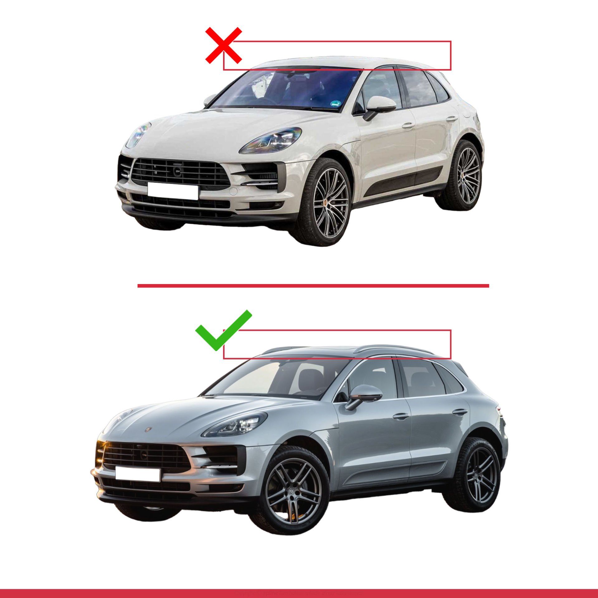 Porsche MACAN 2014 ve Sonrası ile uyumlu ACE-2 Ara Atkı Tavan Barı GRİ
