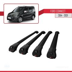Ford Connect 2014-2021 Arası ile uyumlu ACE-1 Ara Atkı Tavan Barı SİYAH 4 ADET BAR