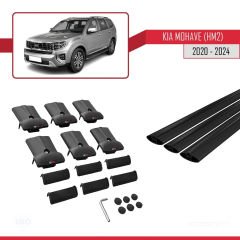 Kia Mohave (HM2) 2020 ve Sonrası ile Uyumlu FLY Model Ara Atkı Tavan Barı SİYAH 3 ADET BAR