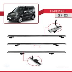 Ford Connect 2014-2021 Arası ile uyumlu Basic Model Ara Atkı Tavan Barı GRİ 3 ADET
