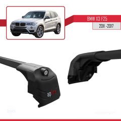 BMW X3 F25 2011-2017 Arası ile uyumlu ACE-2 Ara Atkı Tavan Barı SİYAH