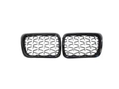 Bmw 3 Uyumlu Serisi 1997-1999 E36 Diamond Panjur (Böbrek) Piano Black Çerçeve