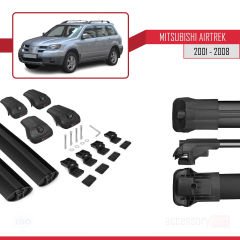 Mitsubishi Airtrek 2001-2008 Arası ile uyumlu ACE-1 Ara Atkı Tavan Barı SİYAH