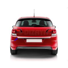 Citroen C4 Uyumlu Hatchback ABS Krom Bagaj Alt Çıtası 2010-2020(Formlu)